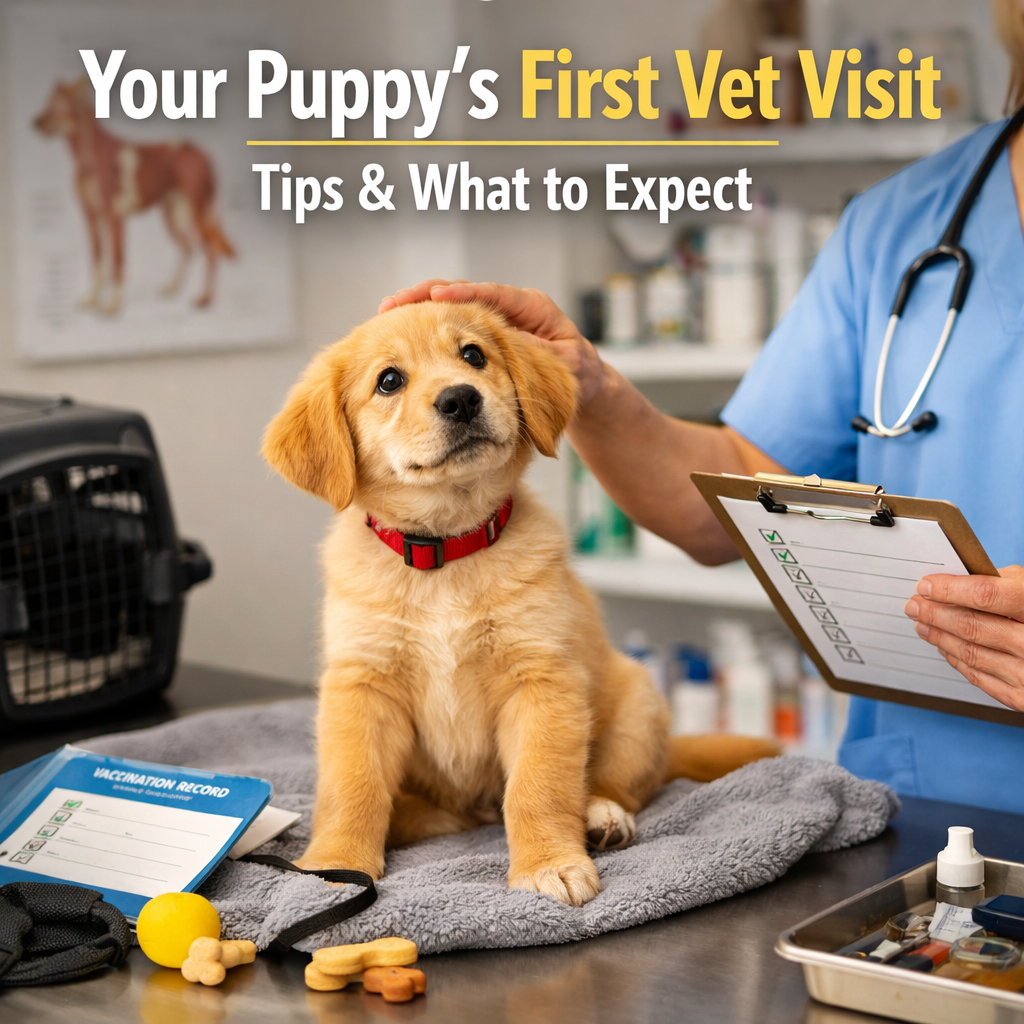 Your Puppy’s First Vet Visit: What to Expect & How to Prepare