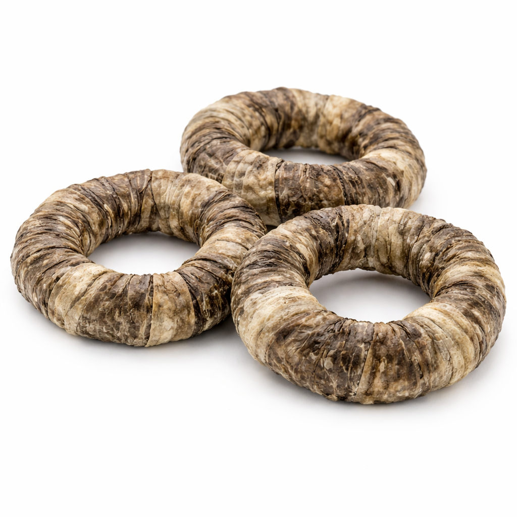 Dried Cod Fish Skin Ring Bundle
