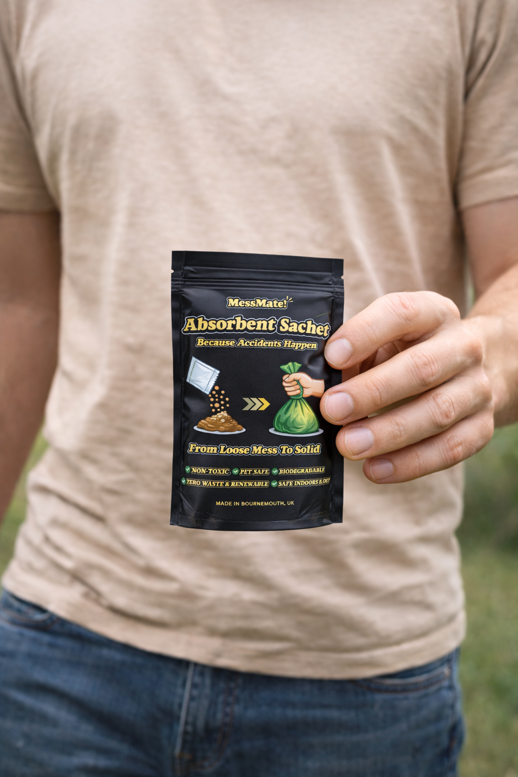 5 Pack MessMate Absorbent Pet Sachet